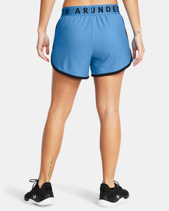 Women's UA Play Up 5" Shorts in Blue image number 1